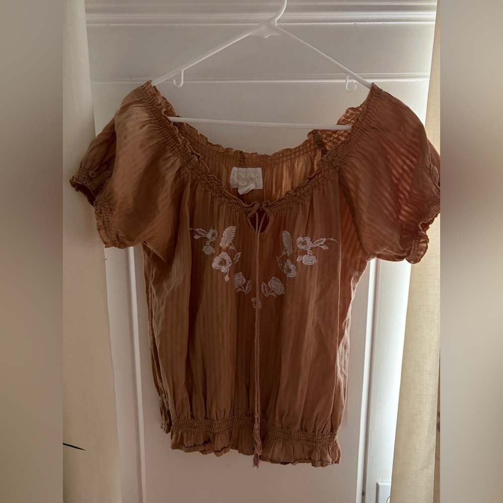 Passport Brown Blouse Size L